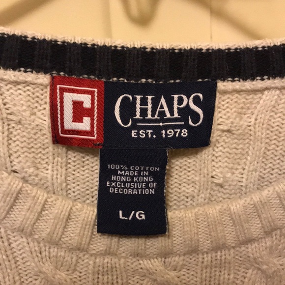 Men’s large Chaps sweater - Picture 3 of 3
